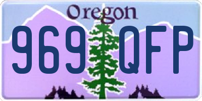 OR license plate 969QFP