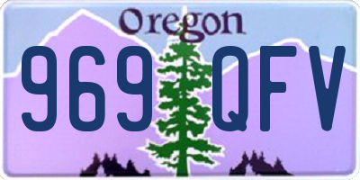 OR license plate 969QFV