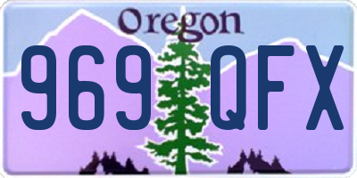 OR license plate 969QFX