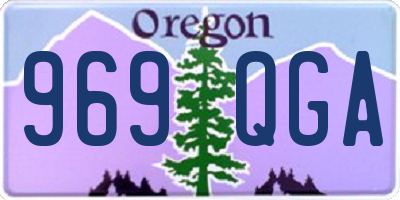 OR license plate 969QGA