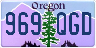 OR license plate 969QGD