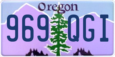 OR license plate 969QGI