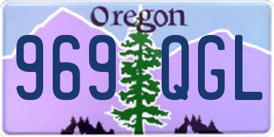 OR license plate 969QGL