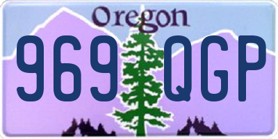 OR license plate 969QGP