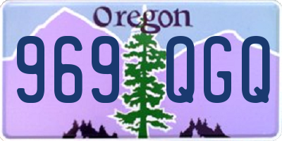 OR license plate 969QGQ