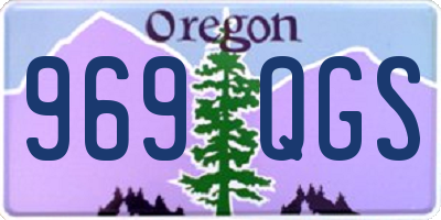 OR license plate 969QGS