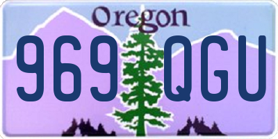 OR license plate 969QGU