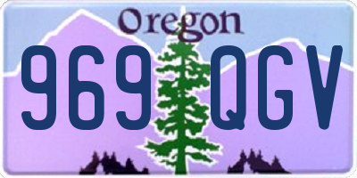OR license plate 969QGV