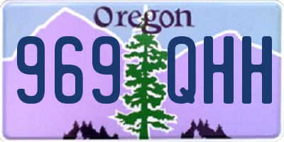 OR license plate 969QHH