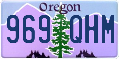 OR license plate 969QHM