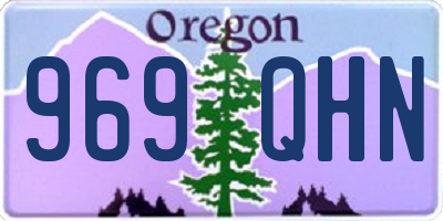 OR license plate 969QHN