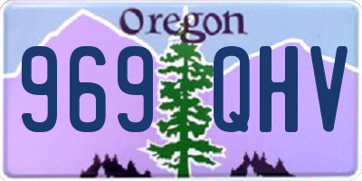 OR license plate 969QHV