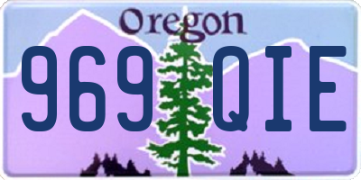 OR license plate 969QIE
