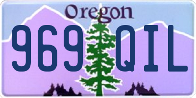 OR license plate 969QIL
