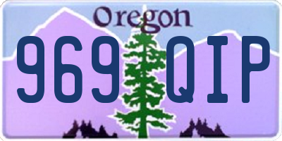 OR license plate 969QIP