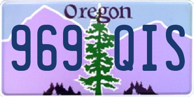 OR license plate 969QIS