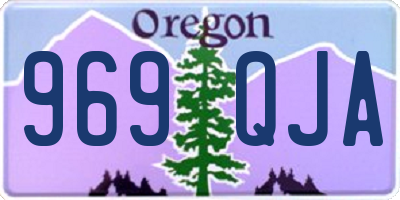 OR license plate 969QJA