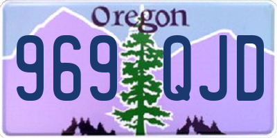 OR license plate 969QJD