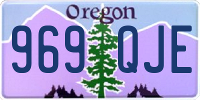 OR license plate 969QJE