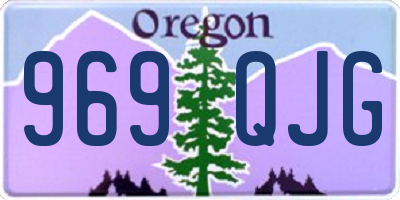 OR license plate 969QJG