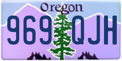 OR license plate 969QJH