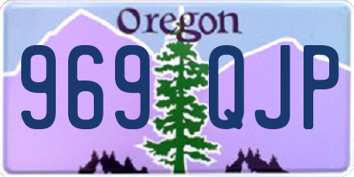 OR license plate 969QJP