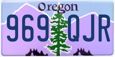 OR license plate 969QJR