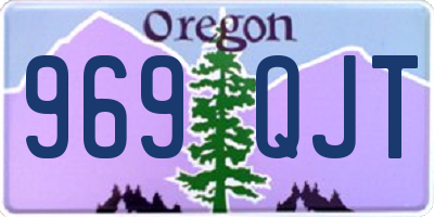OR license plate 969QJT