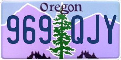 OR license plate 969QJY