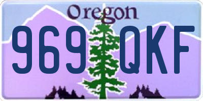 OR license plate 969QKF