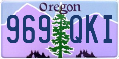 OR license plate 969QKI