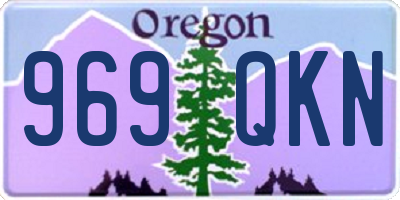 OR license plate 969QKN
