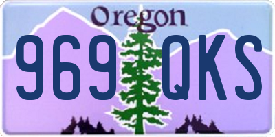 OR license plate 969QKS