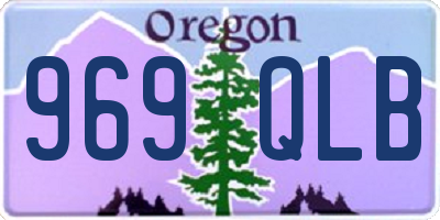 OR license plate 969QLB