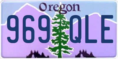 OR license plate 969QLE