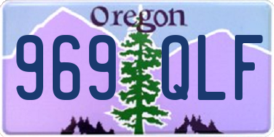 OR license plate 969QLF