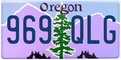 OR license plate 969QLG