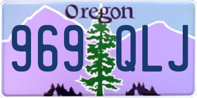 OR license plate 969QLJ