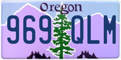 OR license plate 969QLM