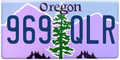 OR license plate 969QLR