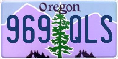 OR license plate 969QLS