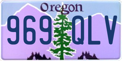 OR license plate 969QLV