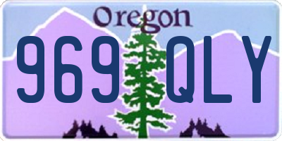 OR license plate 969QLY