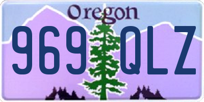 OR license plate 969QLZ