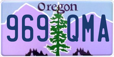OR license plate 969QMA