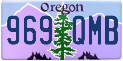 OR license plate 969QMB