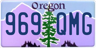 OR license plate 969QMG