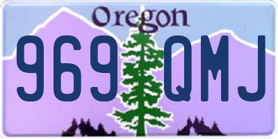 OR license plate 969QMJ