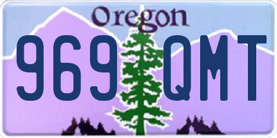 OR license plate 969QMT