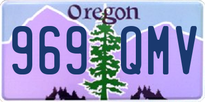 OR license plate 969QMV